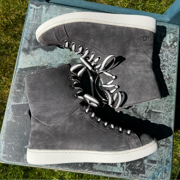 💯UGG STARLYN CHARCOAL SNEAKERS - WOMEN'S - Picture 6 of 15